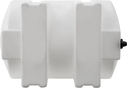 550-Gallon Horizontal Polyethylene Water Tank  USA-Made, Rustproof Reservoir with Legs for Potable & Non-Flammable Liquids