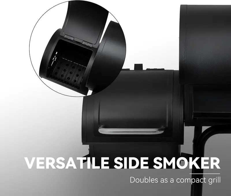 Royal Gourmet CC1830S Offset Smoker & Charcoal Grill Combo — 823 sq in Cooking Area