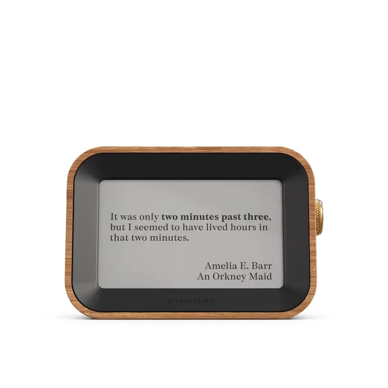 Author-Inspired Small Desk Clock