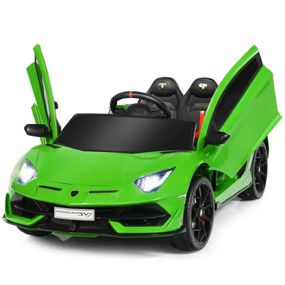 Licensed Lamborghini SVJ Kids Ride-On  12V Battery-Powered Electric Sports Car Toy with Trunk Storage & Parental Remote Control