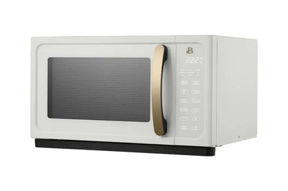 1.1-Cubic-Foot 1000W White Sensor Microwave Oven with Touch Controls  Compact Kitchen Appliance