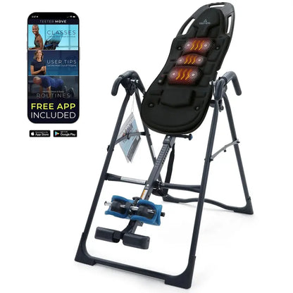Teeter EP-560 Inversion Table with Heat & Vibration Cushion, 300 lb Capacity, FDA Registered for Back Pain Relief