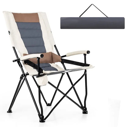 Ergonomic Portable Camping Chair with Lumbar Support  Ideal for Beach, Hiking & Picnics