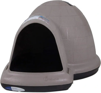 Petmate Indigo Igloo Dog House  Extra-Large, All-Weather Shelter Made in USA with 90% Recycled Materials