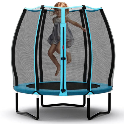 55-Inch ASTM-Certified Kids’ Trampoline — Enclosed Mini Bouncer for Toddlers & Preschoolers