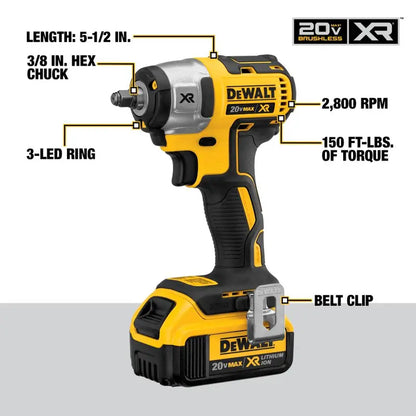 20-volt MAX XR 3/8-in Compact Impact Wrench Kit