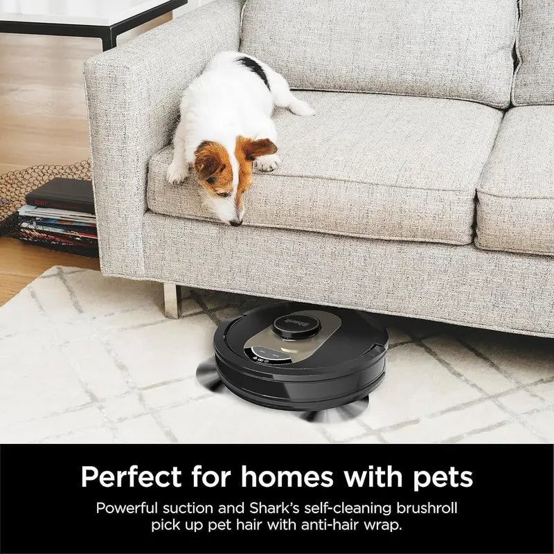 AI-Powered Robot Vacuum with LIDAR Navigation, XL Self-Empty Base (60-Day Capacity), HEPA Filtration & Pet Hair Optimization