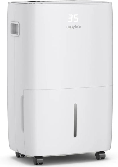 Waykar 2,000 Sq. Ft. Dehumidifier  Auto/Manual Drain Options, 0.66-Gallon Tank, Compact Design for Home & Basement Use