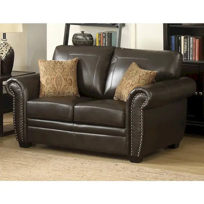 Louis-Style Sofa and Matching Loveseat Set for Contemporary Living Rooms