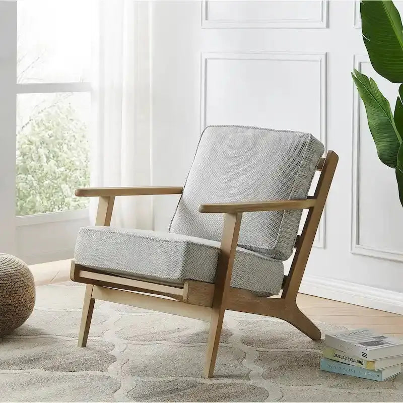 Albert Modern Accent Chair  Sleek Upholstered Seating with Clean Lines and Tailored Profile