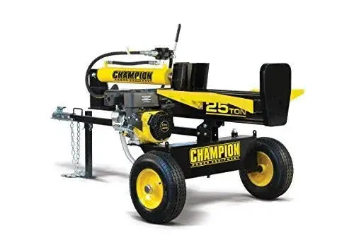 Champion 100251 25-Ton Gas-Powered Log Splitter  Dual-Position (Horizontal/Vertical) with Auto-Return