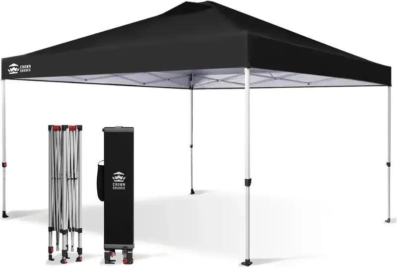 10×10 One-Click Pop-Up Awning  Silver-Coated Sunshade Canopy for Beach, Picnic & Outdoor Events
