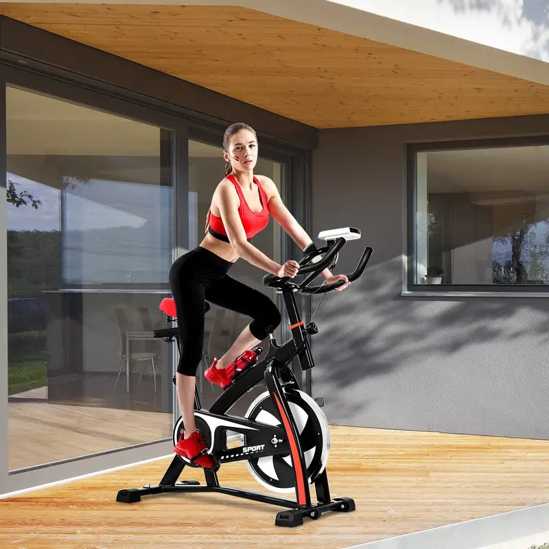 Professional Adjustable Exercise Bike  Versatile Indoor Cycling Trainer for Home or Gym