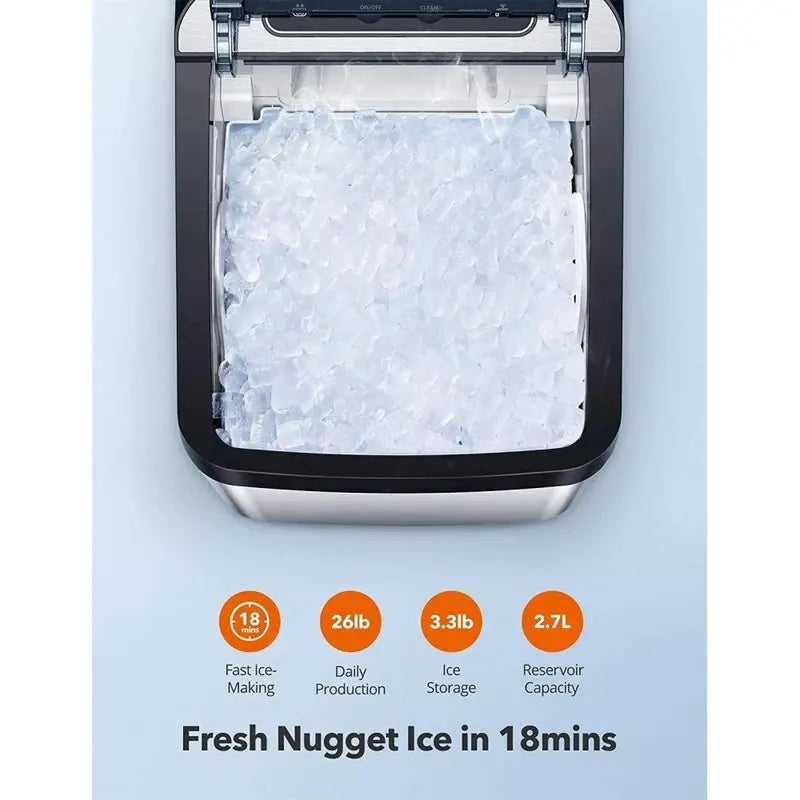 Taotronics Countertop Nugget Ice Maker  Sonic Ice Machine