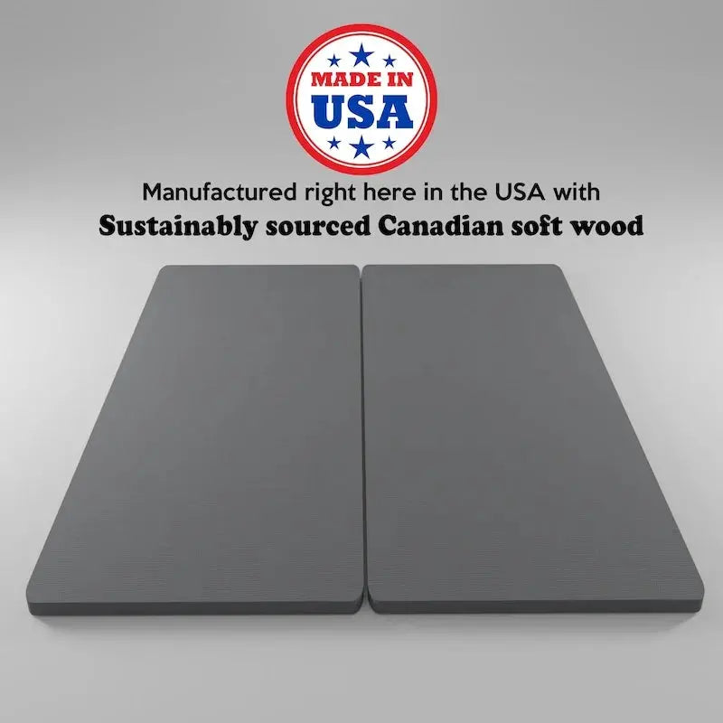 ONETAN 1.5-Inch Split Bunkie Board  Pre-Assembled Mattress Support Platform in Gray