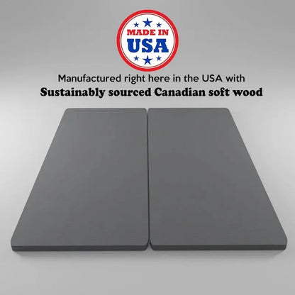 ONETAN 1.5-Inch Split Bunkie Board  Pre-Assembled Mattress Support Platform in Gray