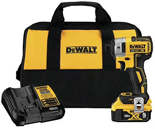 DEWALT DCF887P1 20V MAX XR Cordless Impact Driver  3-Speed, 1/4-Inch Hex Chuck, Tool-Only Bundle