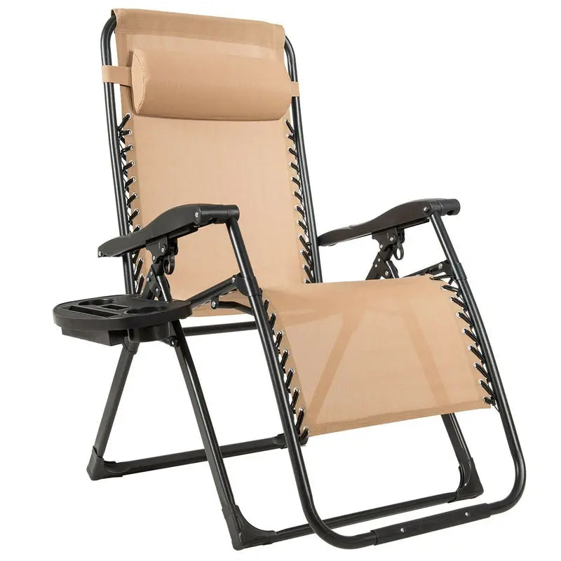 Zero-Gravity Recliner Chair  500-Lb Capacity Oversized Lounge with Cup Holder