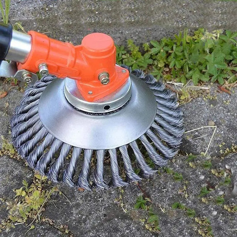 Heavy-Duty Wire Grass Trimmer Head  Unbreakable Replacement Mowing Spool