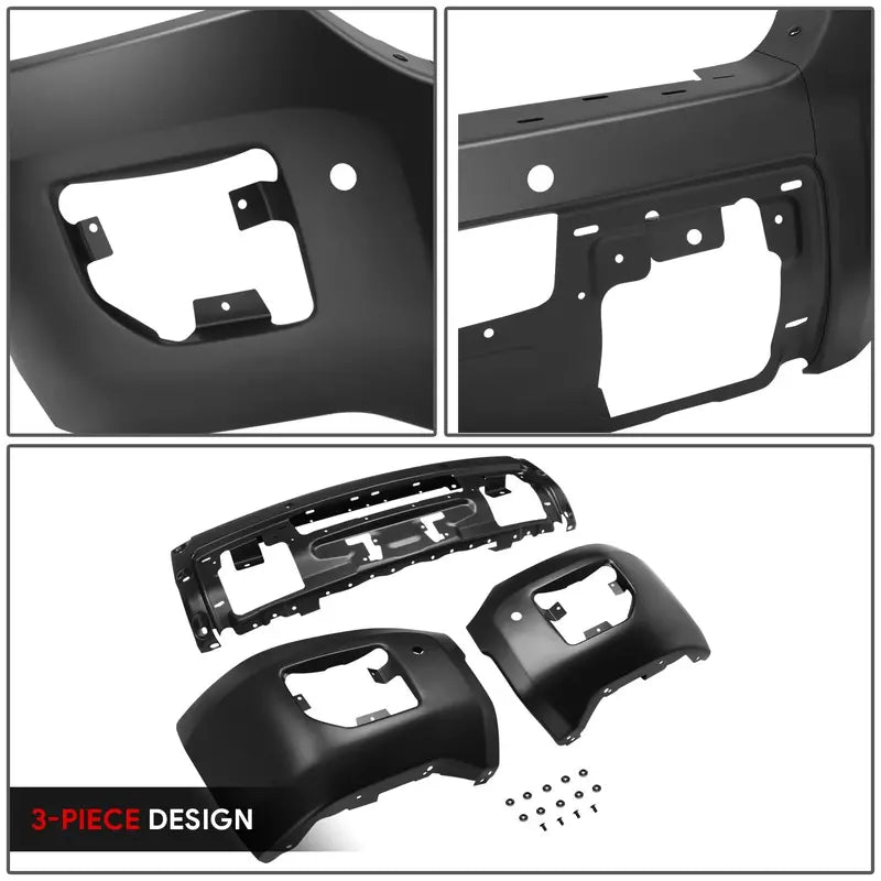 Modular Front Bumper for 20152019 GMC Sierra 2500/3500 HD  Features Parking Sensor Holes