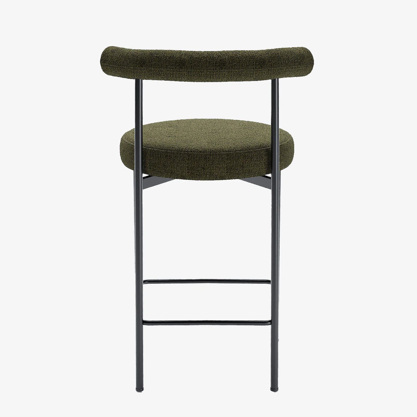 Lot de 2 chaises de bar  velours vert  Charlotte