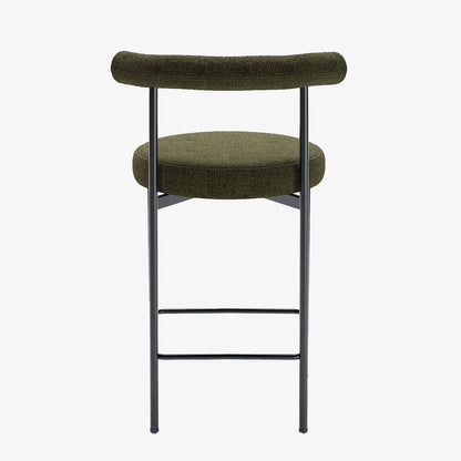 Lot de 2 chaises de bar  velours vert  Charlotte