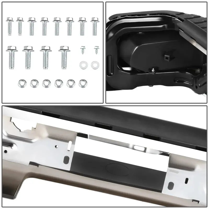 Chevrolet/GMC Silverado & Sierra 1500 Rear Bumper  No Exhaust Cutouts or Parking Sensor Holes (20192023)