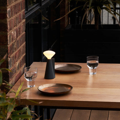 Mantle Portable Lamp in Granite Black