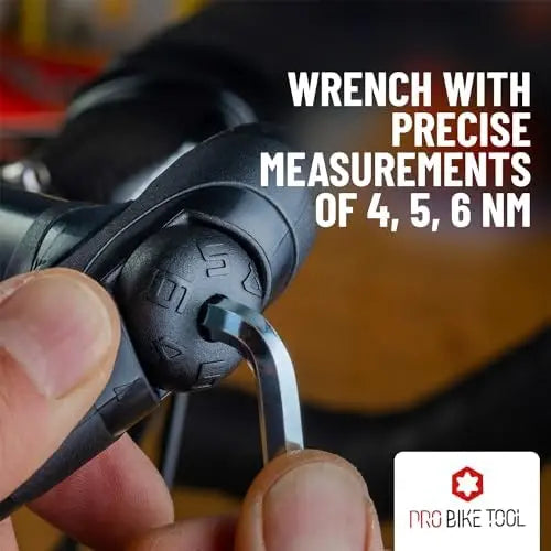 PRO BIKE TOOL 4-6 NM Adjustable Torque Wrench Set  3/4/5mm Allen & T25 Bits  Home & Bike Maintenance Kit