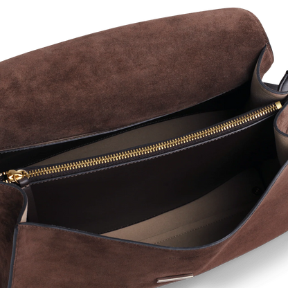 Amelot  - Cuir Velours Chocolat