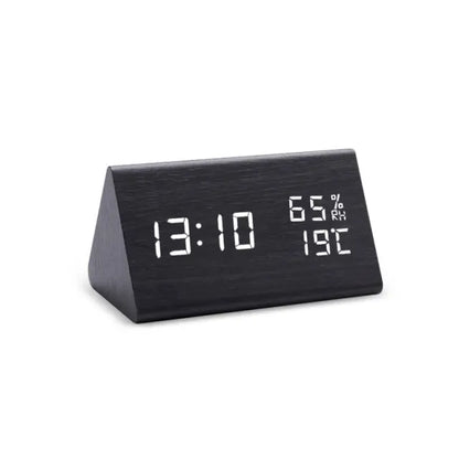 Digital LED Alarm Clock with Room Temperature Readout & Dual Alarms