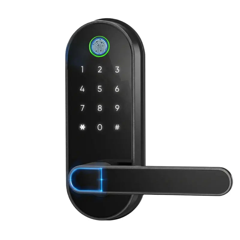 Keyless Entry Smart Door Lock  Biometric Fingerprint, Keypad, App Control & Auto-Lock