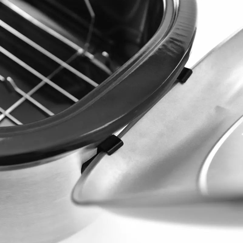 Aroma 22 Quart Electric Roaster Oven Stainless Steel with Self-Basting Lid