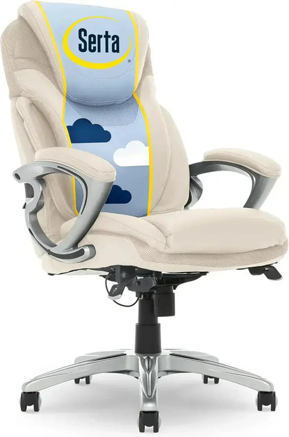 Executive-Style Ergonomic Office Chair  Supportive High-Back Design for Extended Desk Work