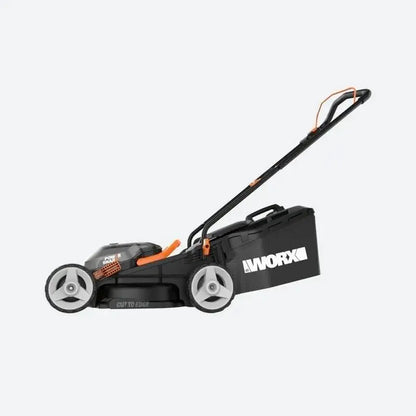 Worx 40V 14-Inch Cordless Lawn Mower  Intellicut Tech, Mulching & Dual 20V Battery Kit Included
