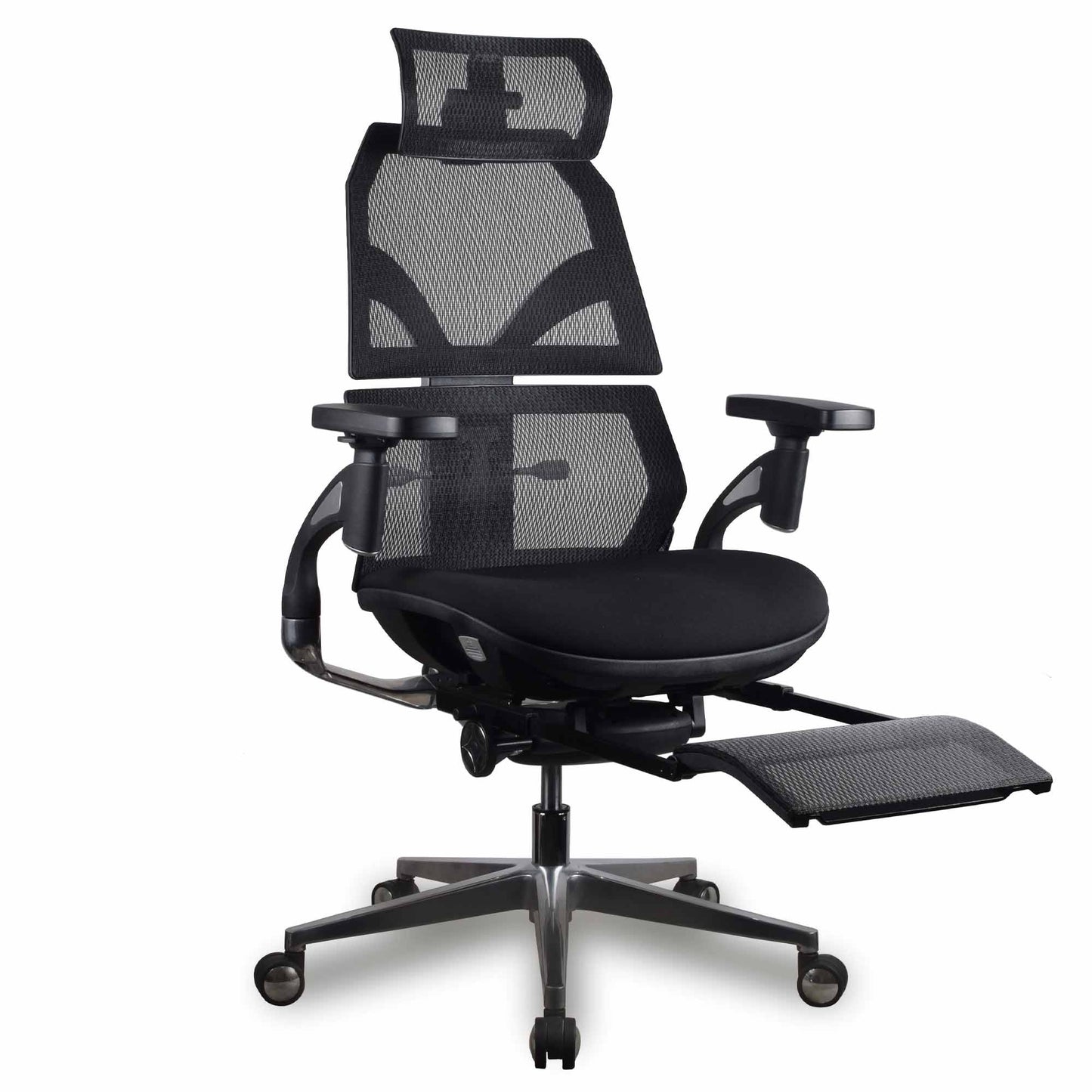 Chaise ergonomique de bureau - AURA PREMIUM Noire en mousse et maille