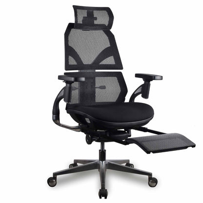 Chaise ergonomique de bureau - AURA PREMIUM Noire en mousse et maille