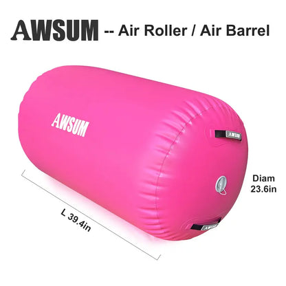 AWSUM Inflatable Gymnastics Mat  10/13/16 Ft Tumble Track with 4-Inch Thickness & Included Electric Pump