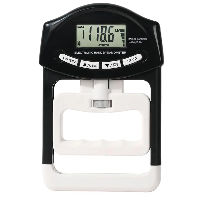 Digital Grip Strength Tester with Backlit LCD Screen and Precision Calibration