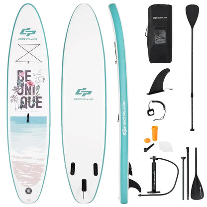 All-in-One Inflatable SUP Board with Telescoping Paddle and Carry Bag