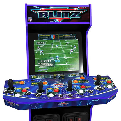 Arcade1Up NFL Blitz Full-Size Arcade Cabinet  Includes Riser & Illuminated Marquee