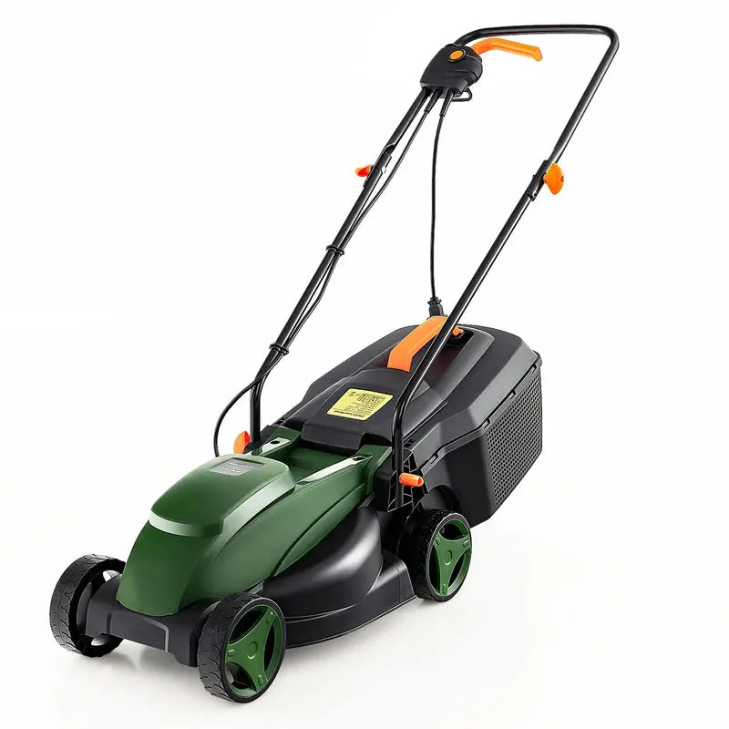 Corded Electric Lawn Mower, 12-Amp 14-Inch Dual-Mode Cutting System