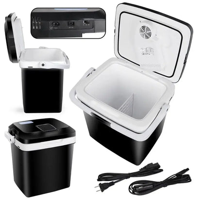 Portable Thermoelectric Cooler/Warmer  Iceless, Low-Noise 12V Electric Mini Fridge for Cars and Travel