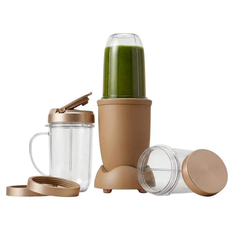 All-in-One Blender System for Smoothies, Sauces, and Purees — Includes 3 Cups and Food Processor Attachment