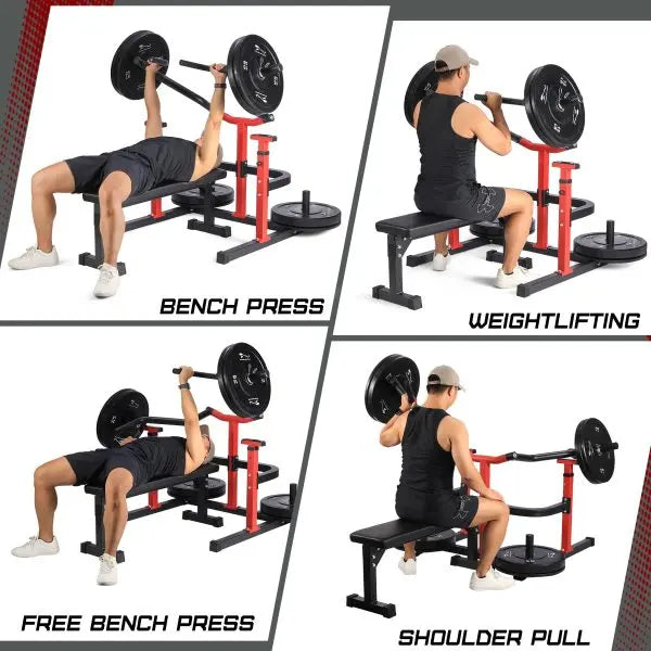Heavy-Duty Chest Press Machine  1050-LB Capacity with Independent Converging Arms & Adjustable Bench