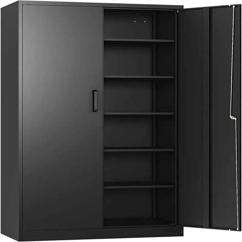 Heavy-Duty Metal Garage Storage Cabinet  Lockable, Ventilated Utility Cabinet for Tools and Equipment