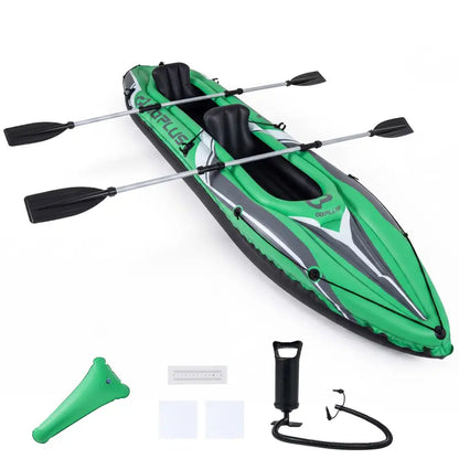 11.5-Foot Tandem Kayak for Adults  Aluminum Paddles Included, Ideal for Lakes, Rivers & Fishing