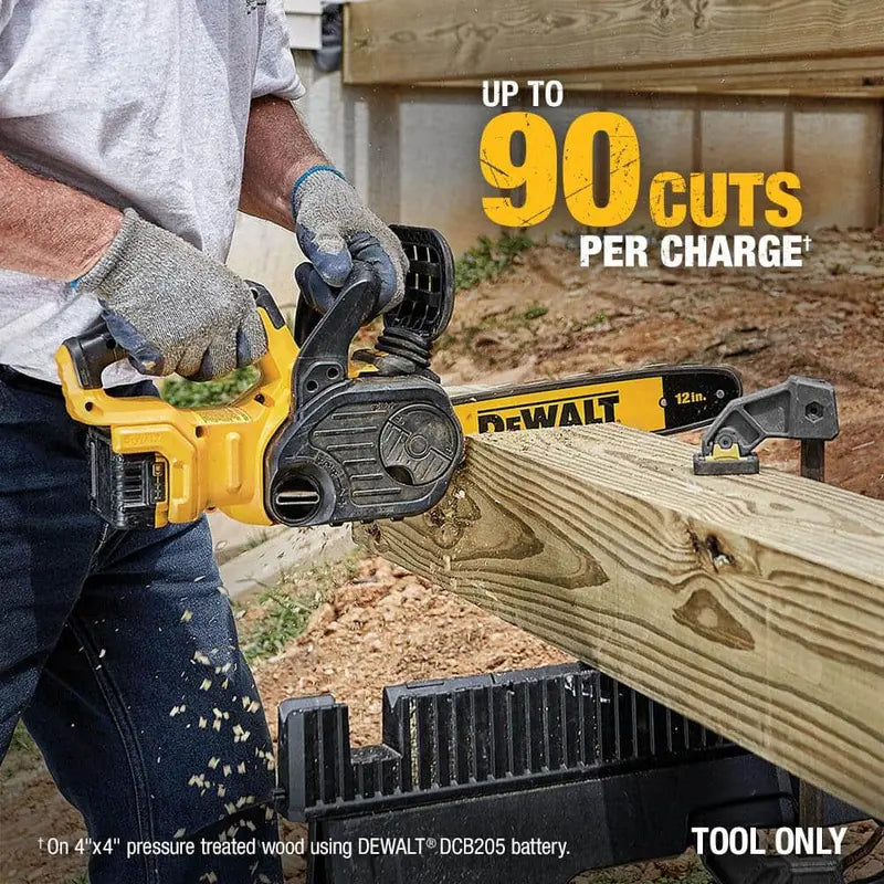 DEWALT 20V MAX 12in. Brushless Battery Powered Chainsaw, Tool Only DCCS620B