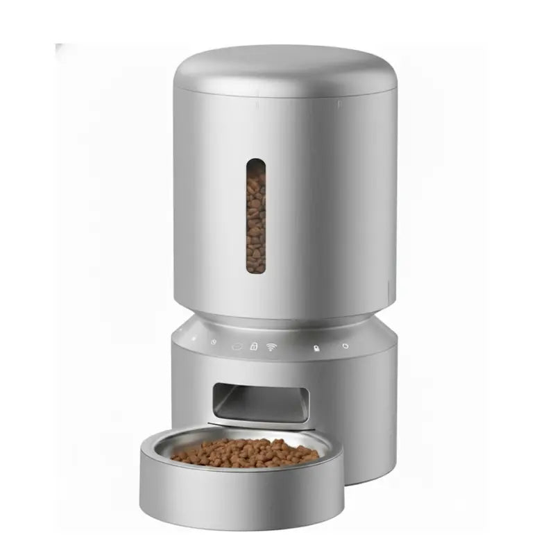 Wi-Fi Enabled 5L Smart Pet Feeder with Voice Recording & Scheduled Meals
