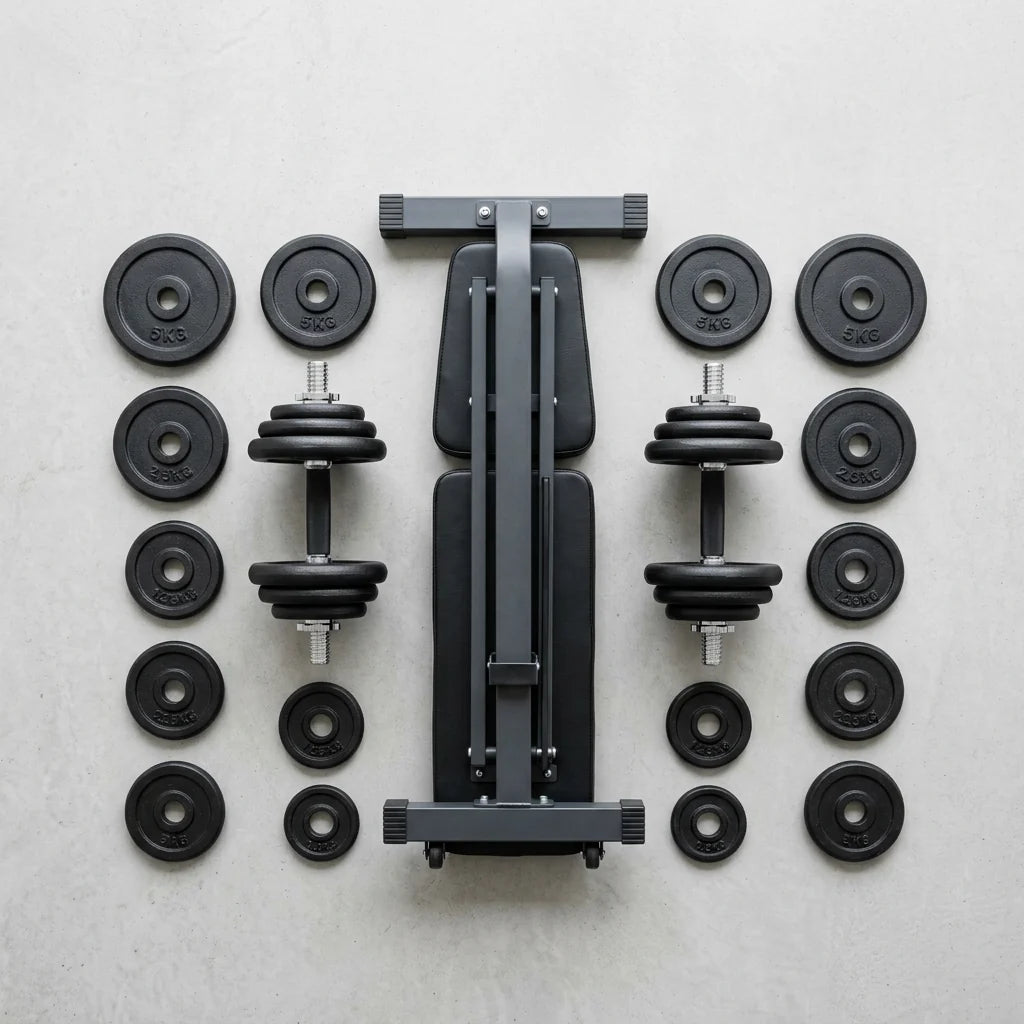 Pack Force — Banc + Haltères